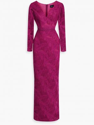 Платье из тюля Marchesa Notte розовое
