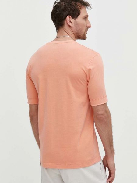 Pamut póló Drykorn narancsszínű