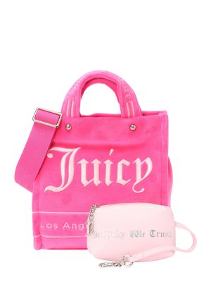 Шопинг чанта Juicy Couture розово