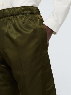 Bavlnené šortky Alexander Mcqueen zelená
