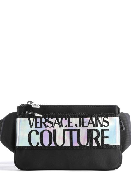 Нейлоновая поясная сумка Versace Jeans Couture черная
