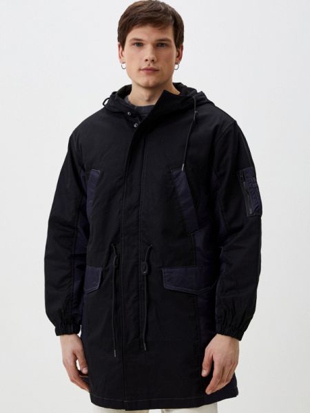 Утепленная демисезонная куртка Desigual черная
