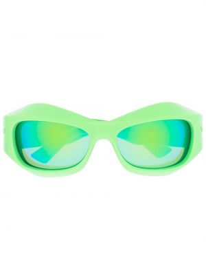 Lunettes de soleil oversize Bottega Veneta Eyewear vert