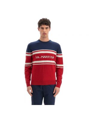 Sweter z dżerseju La Martina czerwony
