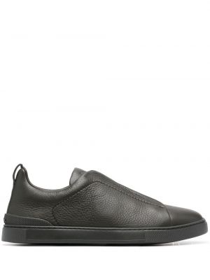 Skli på slip-on sneakers Zegna grønn