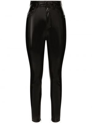 Kalhoty skinny fit Dolce & Gabbana černé