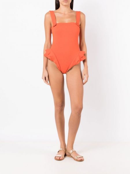 Vientisas maudymosi kostiumėlis Clube Bossa oranžinė