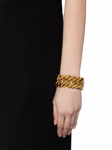 Bracelet en tricot Saint Laurent Pre-owned doré