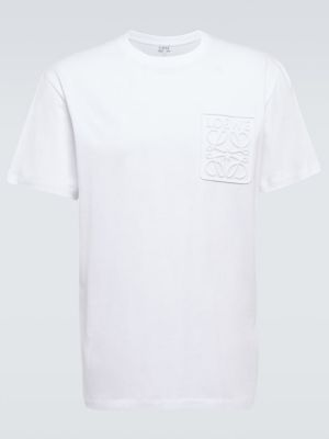 Bavlněné tričko jersey Loewe bílé