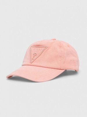 Pamučna kapa Guess ružičasta