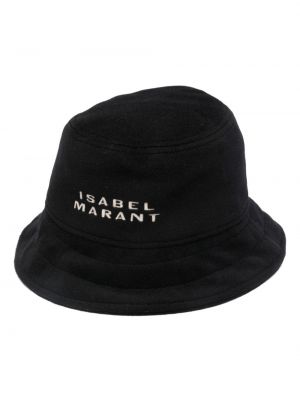 Bonnet brodé Isabel Marant noir