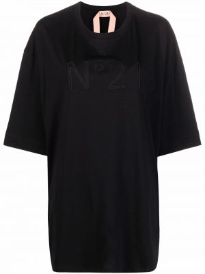 Camiseta con bordado Nº21 negro