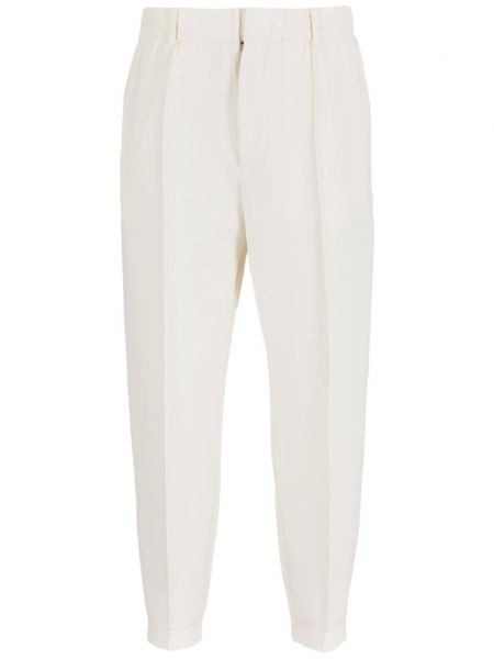 Teplákové nohavice Emporio Armani biela
