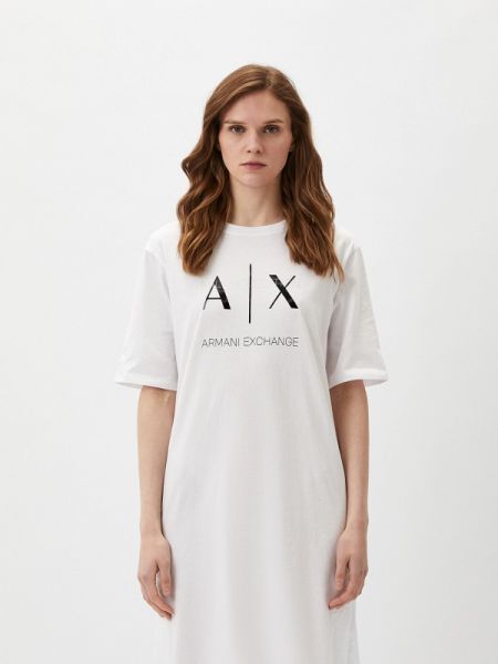 Платье Armani Exchange белое