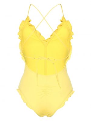 Badeanzug mit v-ausschnitt Ulla Johnson gelb