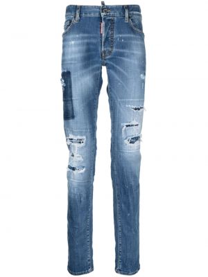 Slim fit skinny fit-jeans Dsquared2 blå