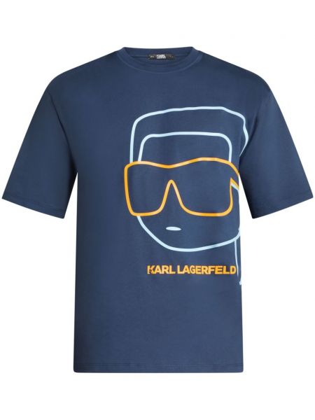 T-shirt Karl Lagerfeld blå