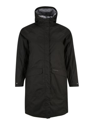 Priliehavý kabát na zips s kapucňou Craghoppers - čierna