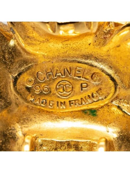 Retro ohrring Chanel Vintage gelb