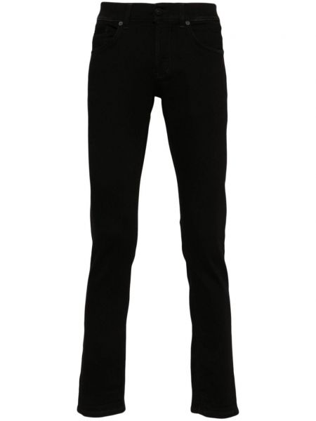 Zúžené džínsy s potlačou Dondup čierna