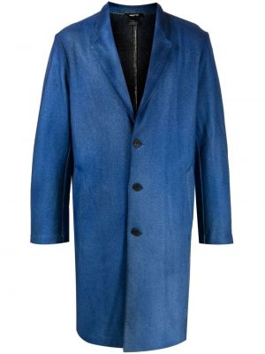 Μάλλινο παλτό από μαλλί merino Avant Toi μπλε