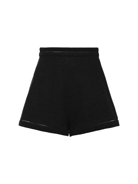 Päällystetty shortsit Max Mara musta