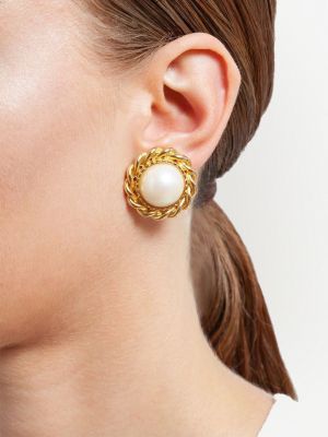 Boucles d'oreilles avec perles à boucle Susan Caplan Vintage