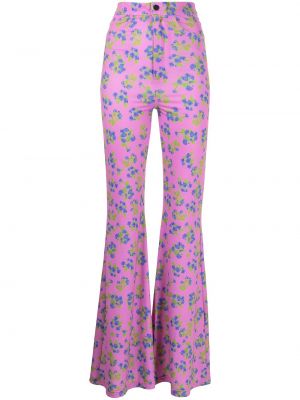 Pantalones de flores Natasha Zinko violeta