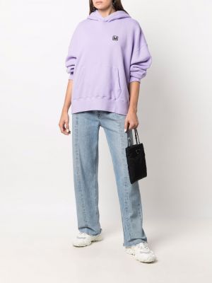 Džemperis su gobtuvu Palm Angels violetinė
