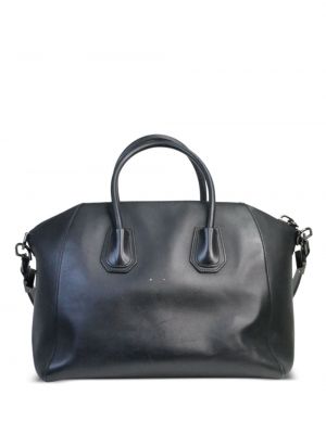 Kožená shopper kabelka Givenchy Pre-owned černá