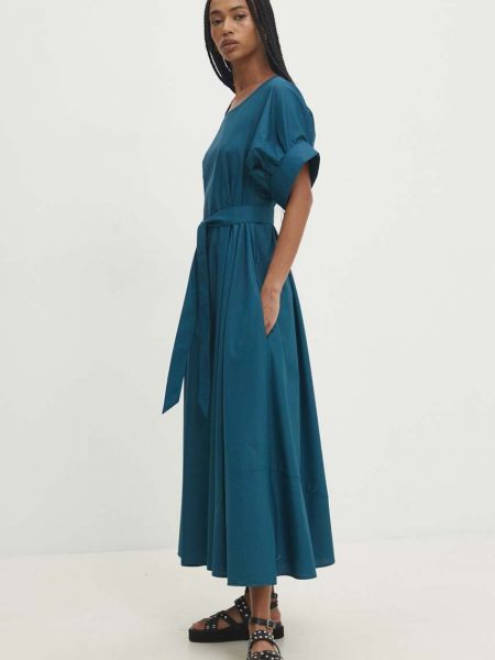 Oversized hosszú ruha Answear Lab kék