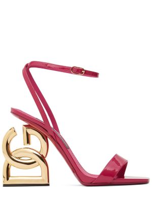 Lakované kožené sandále Dolce & Gabbana