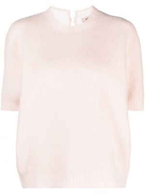 Vlnený sveter s balónovými rukávmi N°21 ružová