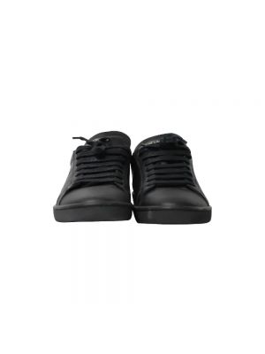 Sneakersy skórzane Saint Laurent Vintage czarne
