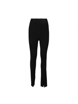Czarne proste spodnie Victoria Beckham