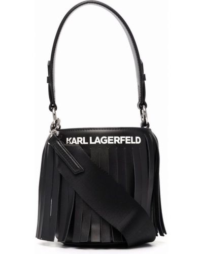 Frynser mini bag Karl Lagerfeld svart