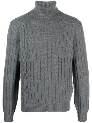 Pletený svetr Corneliani šedý