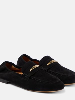 Semišové loafers Isabel Marant černé