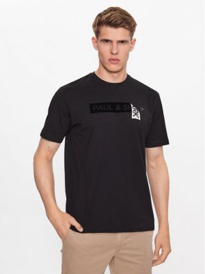 Priliehavé tričko Paul&shark čierna