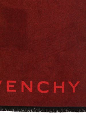 Echarpe brodée en cachemire Givenchy rouge