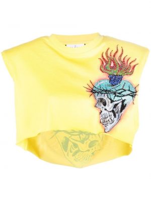Marškinėliai Philipp Plein geltona