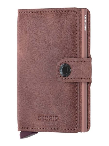 Δερμάτινος πορτοφόλι Secrid ροζ