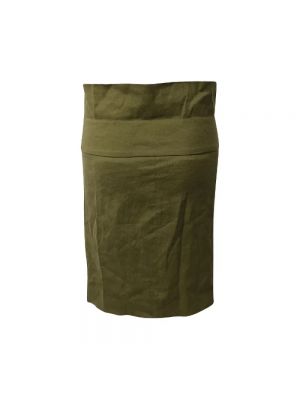 Falda de lino Isabel Marant Pre-owned verde