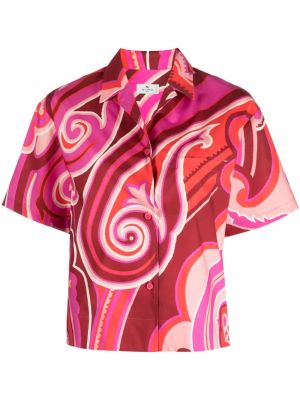 Chemise avec manches courtes Etro rose