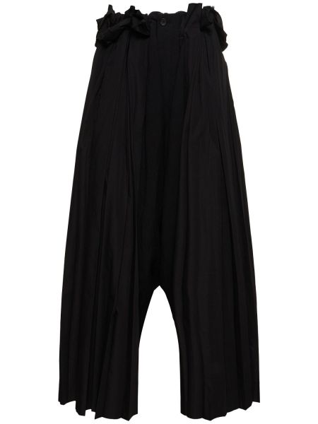 Pantaloni plisate Yohji Yamamoto negru