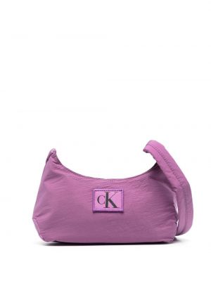 Crossbody torbica Calvin Klein Jeans vijolična