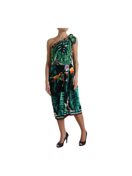 Sukienka midi Dolce And Gabbana zielona