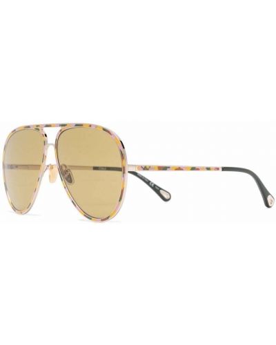Maskáčové sluneční brýle s potiskem Chloé Eyewear