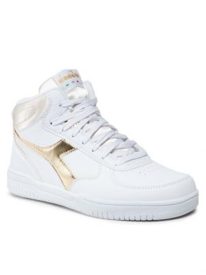 Szatén sneakers Diadora fehér