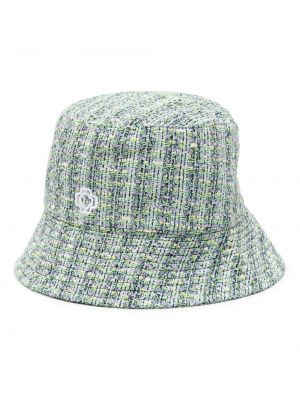 Siuvinėtas kepurė tvido Maje žalia